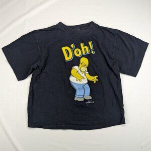 VTG 00s Simpsons Homer T-Shirt D'oh Men's Tee Size Medium Matt Groening Licensed